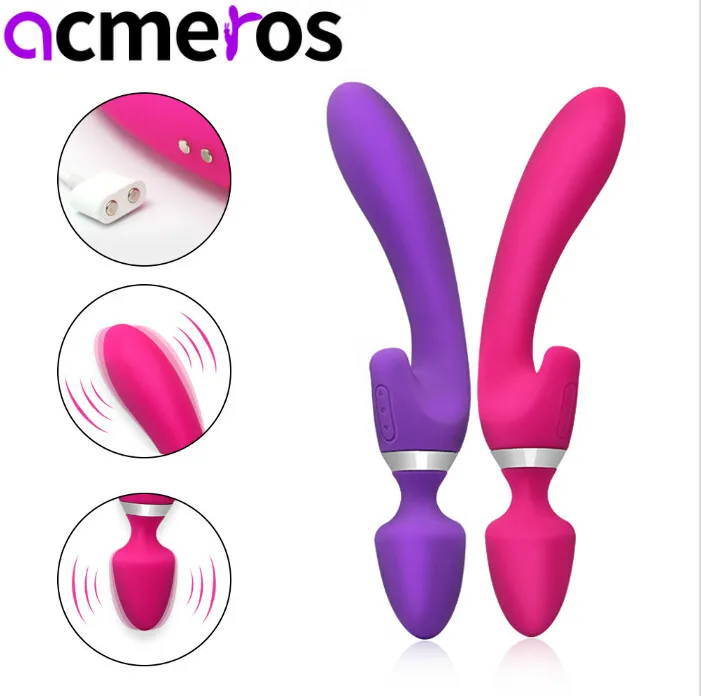 Erotic wand Magnetic masturbation Vibrator Woman's G-spot Clitoris Stimulator Couples Flirting Massager Adult Products Sex Shop | Красота