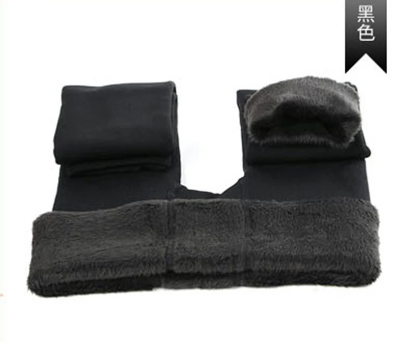 black 88 Большие размеры 3XL, модные зимние леггинсы, женские теплые леггинсы с высокой талией, плотные бархатные леггинсы, одноцветные, подходят ко всему, тонкие женские леггинсы - Цвет: black 88