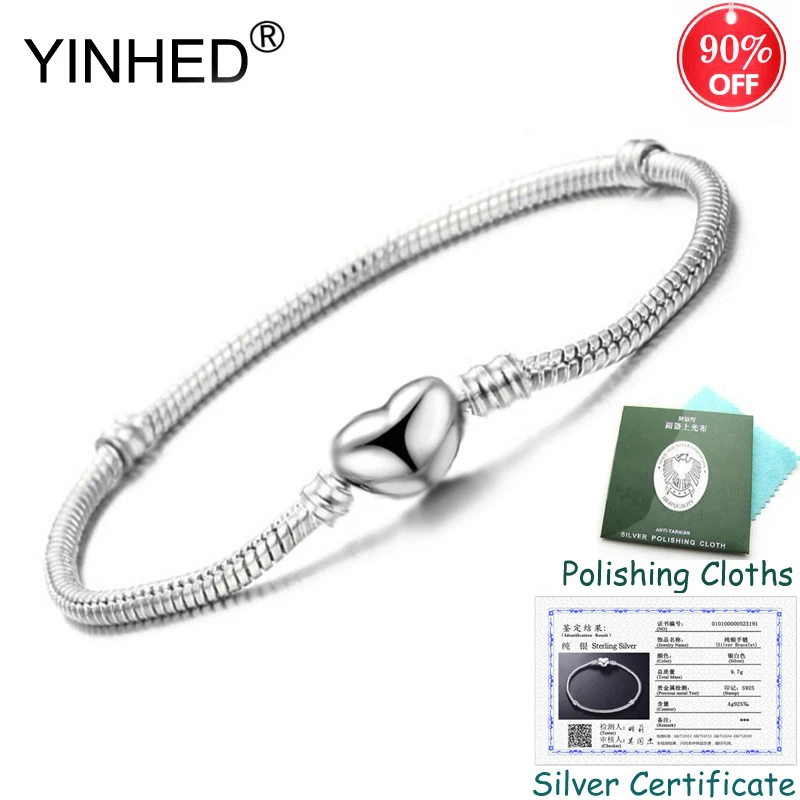 Скидка 90%! YINHED Высокое качество 16 23 см оригинальный твердый S925 Серебряный Змеиный