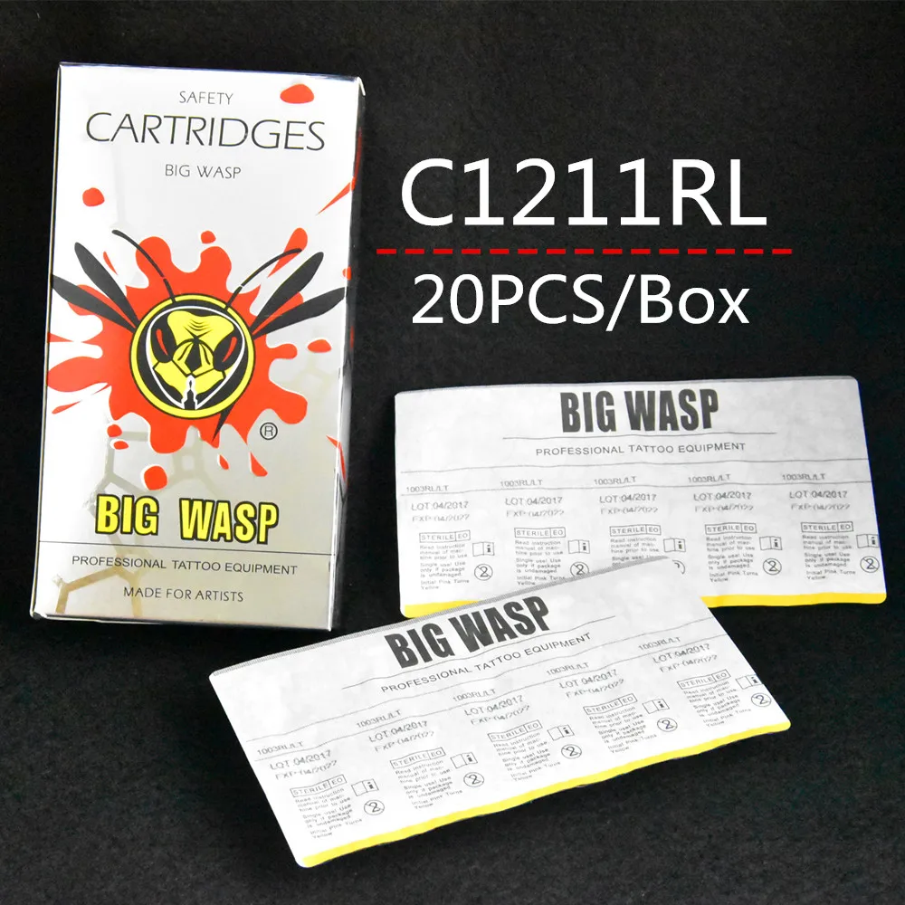 Топ 20 шт C1211RL картриджи тату иглы трубки 11RL круглый вкладыш 11 большой ОСА RL11