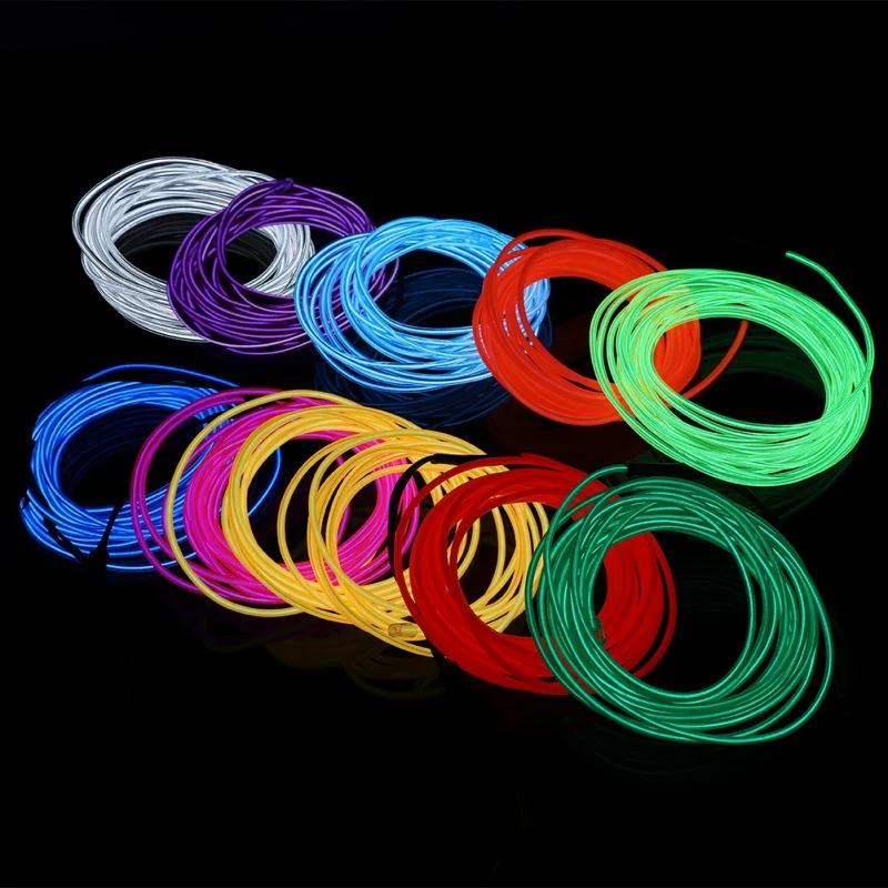 3M 9.84FT портативный неоновый свет EL Wire светящийся провод для костюмов DIY вечеринки