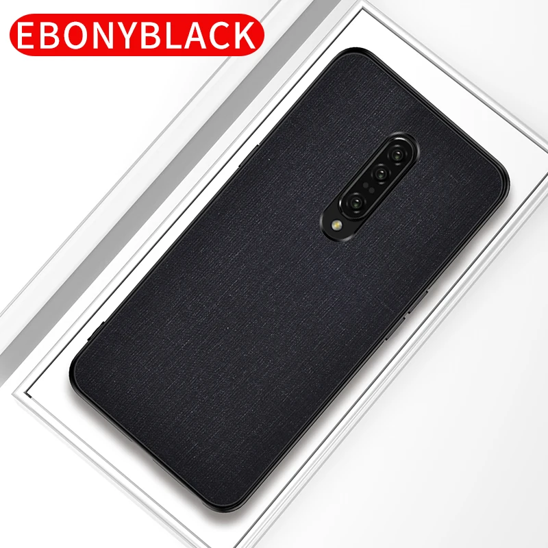 Fabric Cloth PU Leather Phone Case For Oneplus 6 6T 7 Pro Canvas Fashion TPU Cover Cases | Мобильные телефоны и