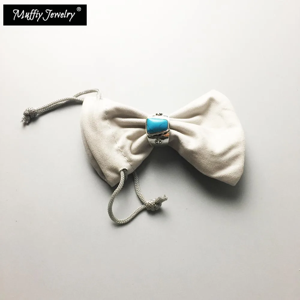 Синий камень кольцо 925 стерлингового серебра Классический подарок для женщины