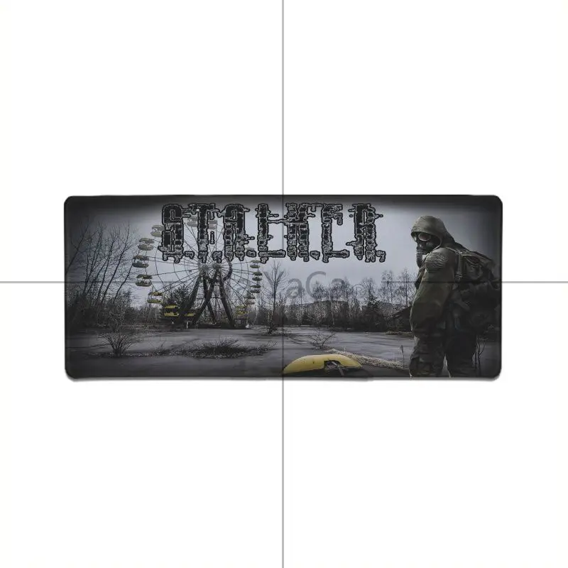 Lock Edge 30x80cm MaiYaCa подарок для мальчика коврик Сталкер маска логотип игровой коврик для мыши геймер игровые коврики коврик для мышки с аниме клавиатура настольный коврик для cs go gear gamer - Цвет: Lock Edge 30x80cm