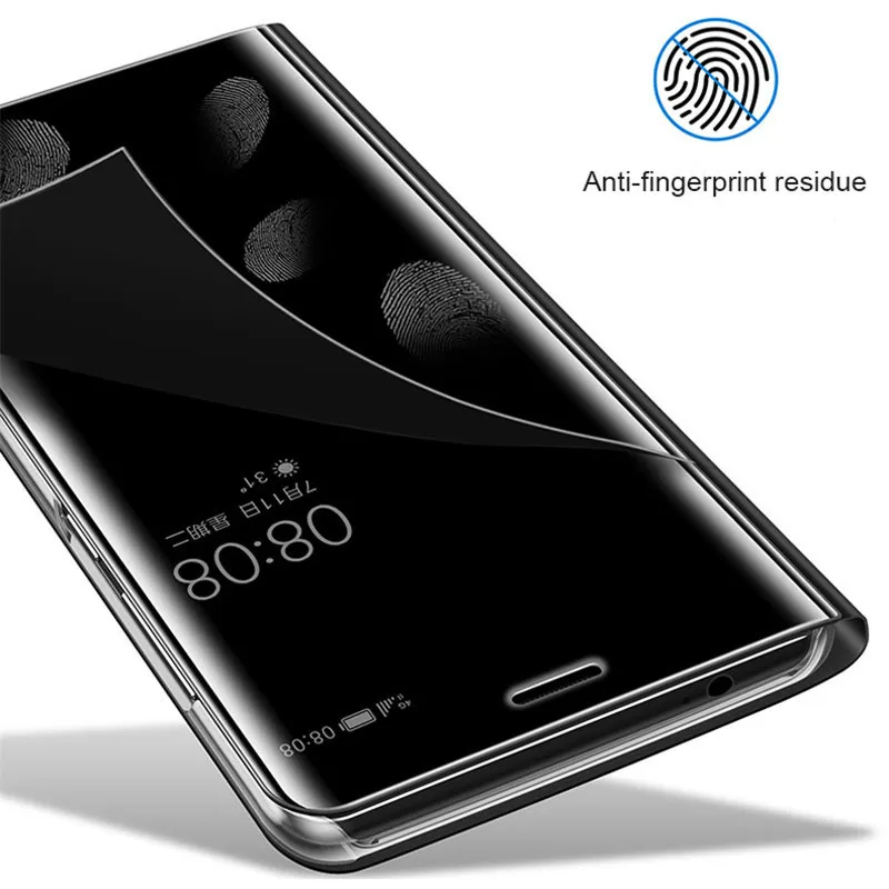 Умный зеркальный чехол для телефона с функцией подставки Samsung Galaxy A9 A8 A7 A6 A5 note9 note8