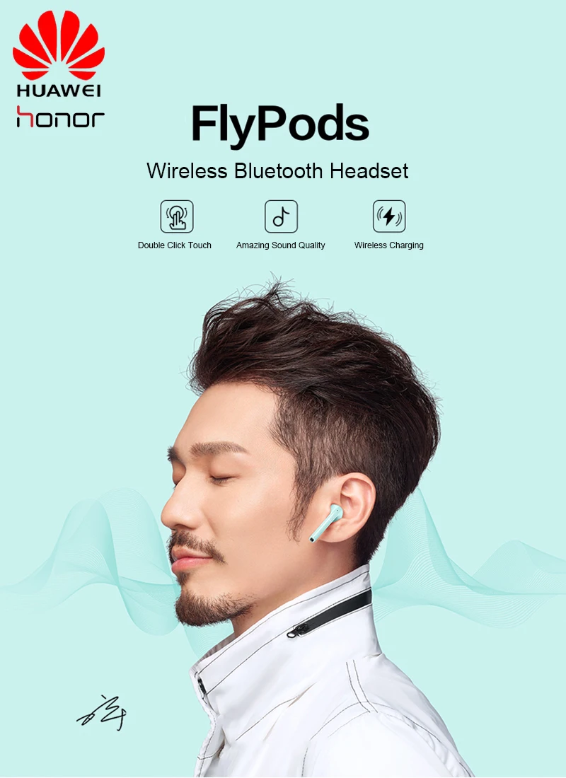huawei Honor Flypods Pro, беспроводные Bluetooth наушники С Пылезащитным покрытием, водонепроницаемая гарнитура для смартфона huawei Honor