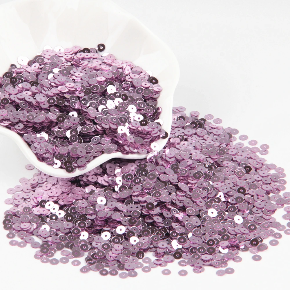 light purple ПВХ свободные блестки ремесла Сделай Сам аксессуар 20 г/лот плоские круглые Блестки женское платье Вышивание украшения Размеры 3/4/5/6/10/15/20/25/30 мм - Цвет: light purple