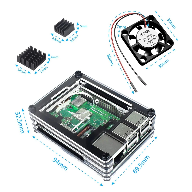 Для оригинальной модели 2018 дюйма новая Стандартная плата 1 Гб LPDDR2 BCM2837B0