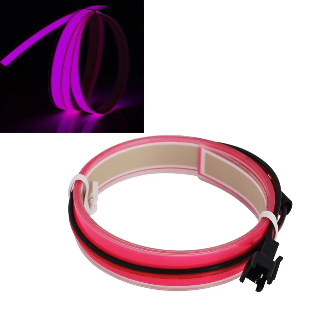 

New Arrivals 5 Colorful 1m EL tape Flexible Neon Rope Light Glow EL Wire Cable waterproof led strip light 3V Ribbon Decor Party