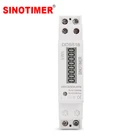 Однофазный Дин-рейка, 18 мм, цифровой ЖК-дисплей, потребляемая электроэнергия, измеритель энергии, ваттметр, кВтч, 5-32 А, переменный ток 50 Гц, 230 В