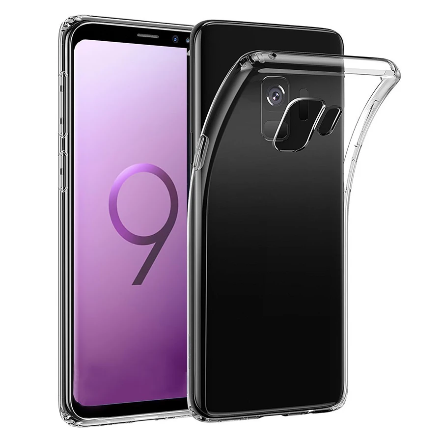 Для Samsung Galaxy S8 S9 Plus Note 8 9 S6 S7 Edge A5 A3 A7 2017 A8 A6 2018 прозрачный чехол TPU мягкая задняя