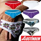 Бесплатная доставка, Брендовые мужские трусы austinbem, мужские треугольные трусы, мужское сексуальное нижнее белье, мягкие хлопковые сексуальные шорты, мужские трусы