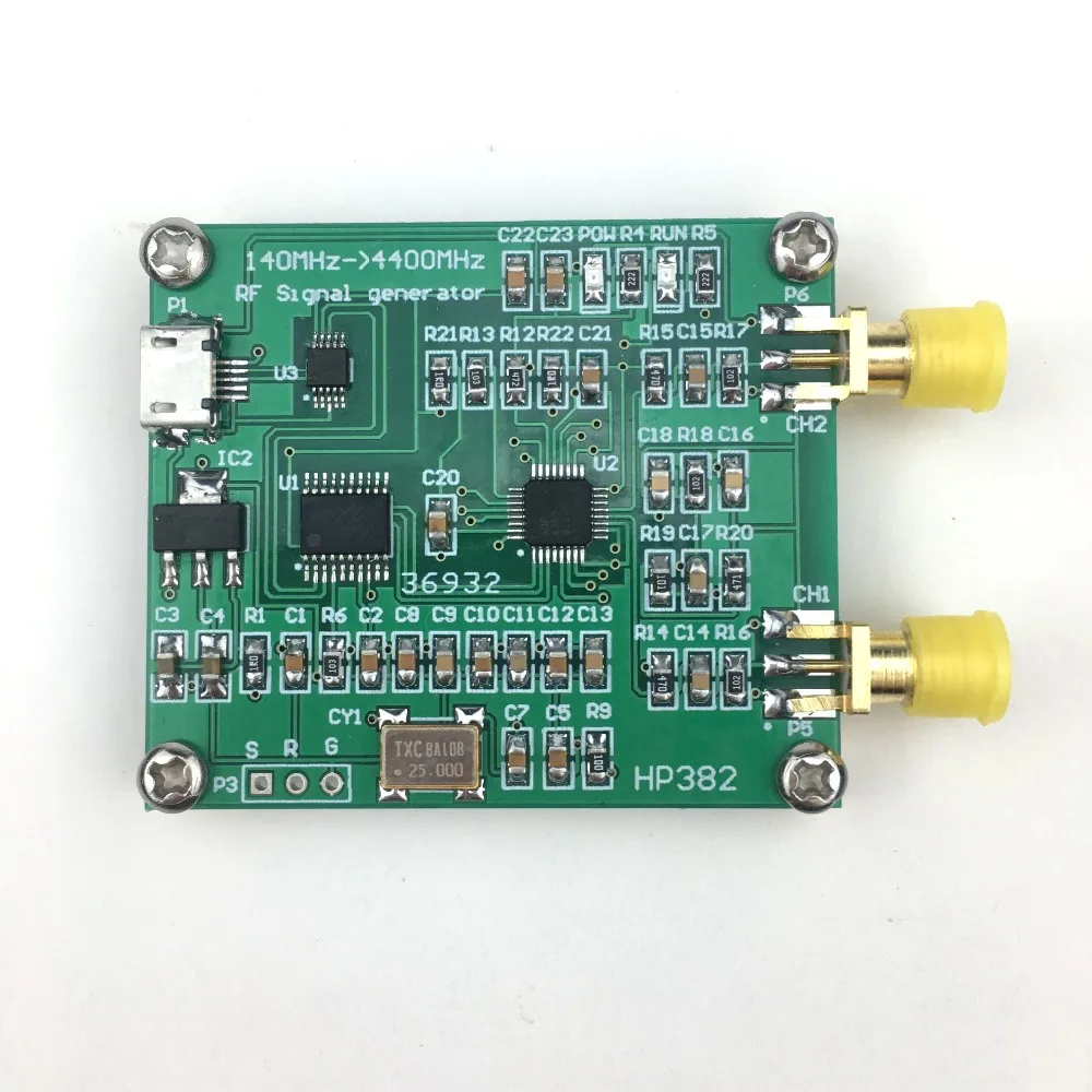 Функция подметания частоты нового USB RF генератор сигналов RF генератор 140 МГц~ 4,4 ГГц