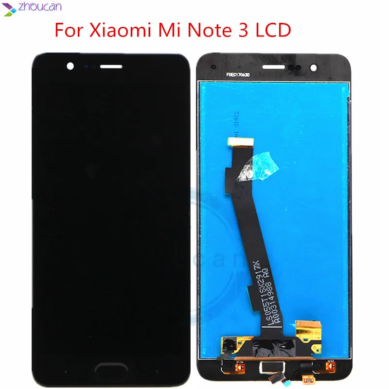Xiaomi Mi Note 3 ЖК-дисплей + сенсорный экран с отпечатком пальца FPC тест хороший