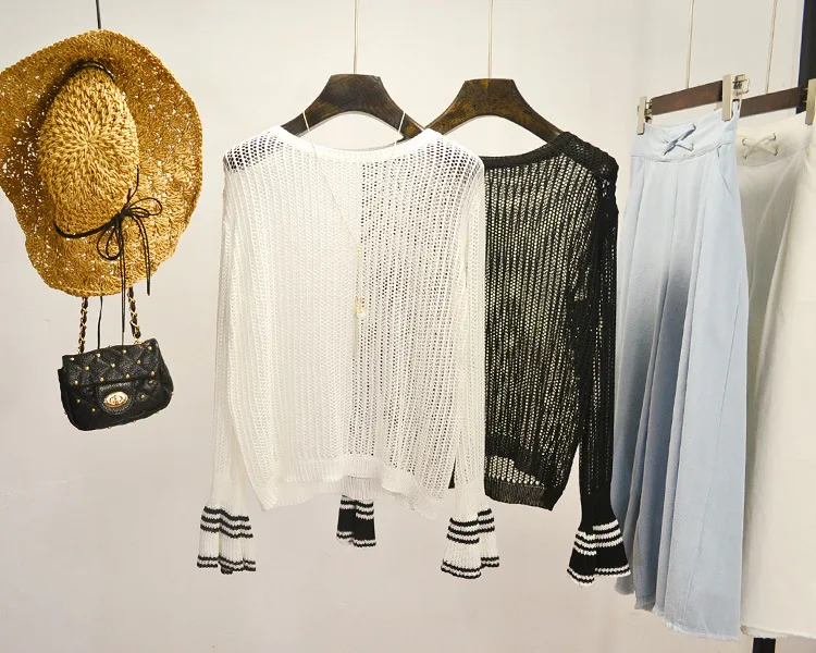 The new fashion hollow out hole sweater women | Женская одежда