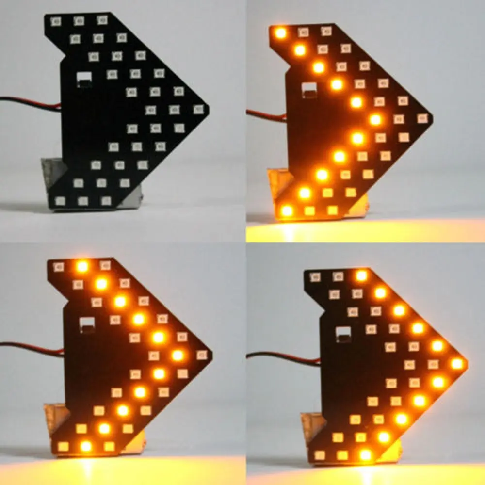 LVTUSI 2 шт. 33 SMD светодиодные панели со стрелками для автомобиля указатель поворота