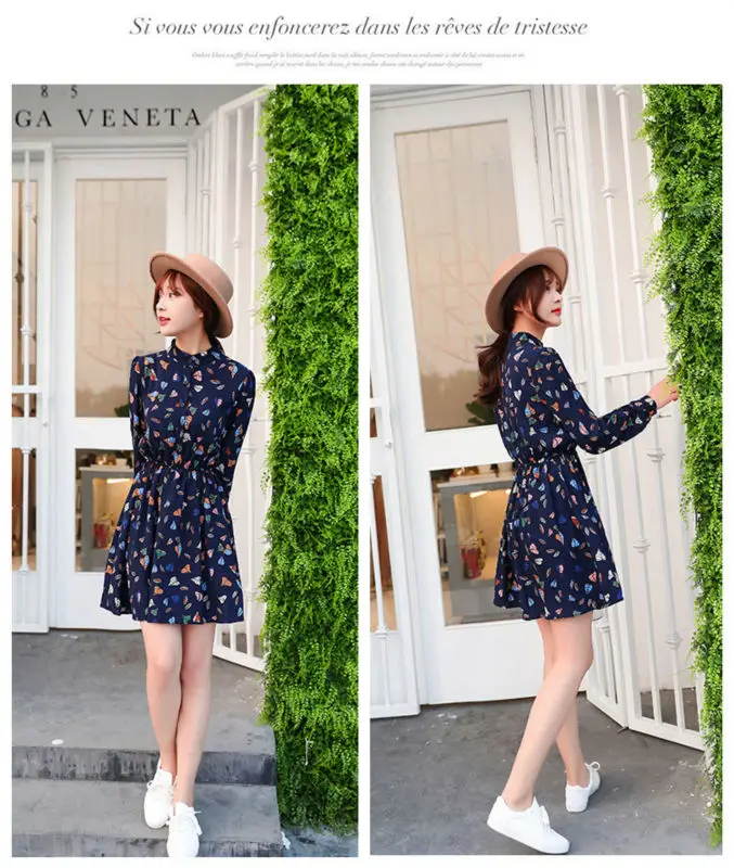 Женское платье с цветочным принтом черное повседневное ТРАПЕЦИЕВИДНОЕ ПЛАТЬЕ