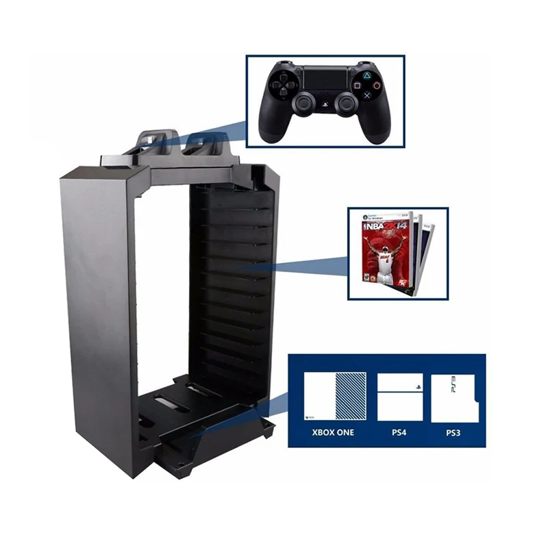 Вертикальная подставка для игрового диска PS4 DualShock контроллер зарядная док