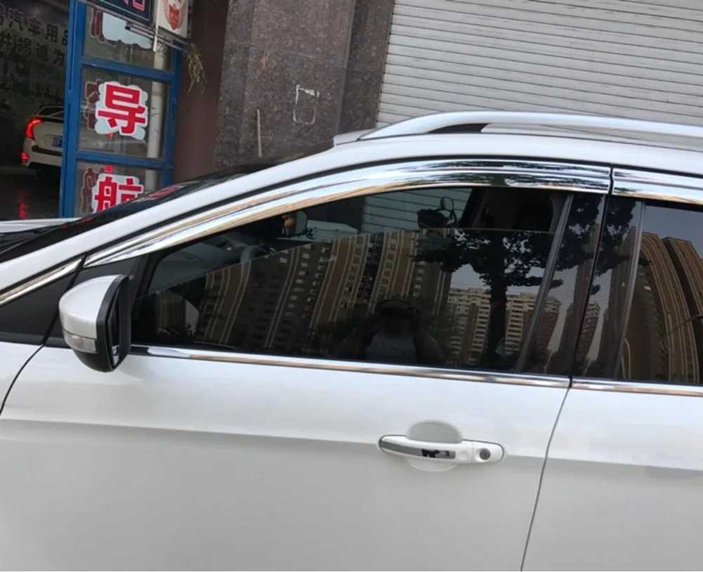 Козырёк для окна Ford Escape 2013 2014 2015 2018|Хромирование| |