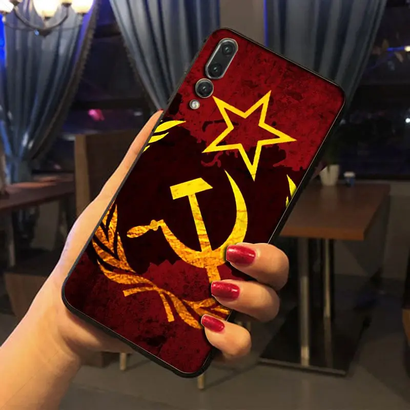 Чехол Yinuoda для телефона с принтом Советского Союза гранж флага huawei p20 pro p20lite honor 8x