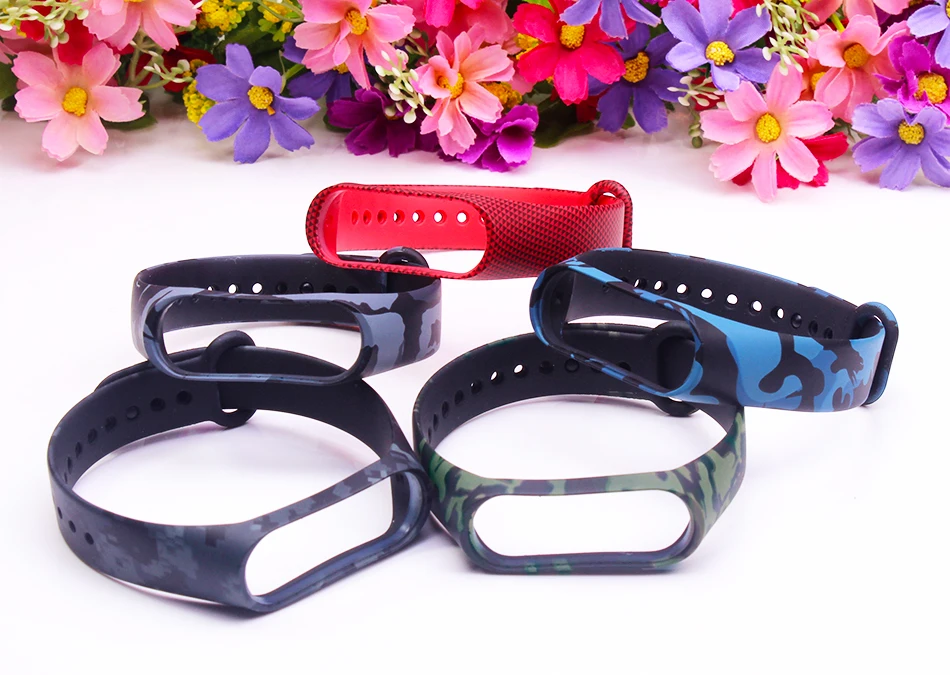 BOORUI Универсальный Miband 3 4 ремешок pulsera inteligente ремешок для xiaomi mi3 mi4 смарт-браслеты с разнообразными цветами