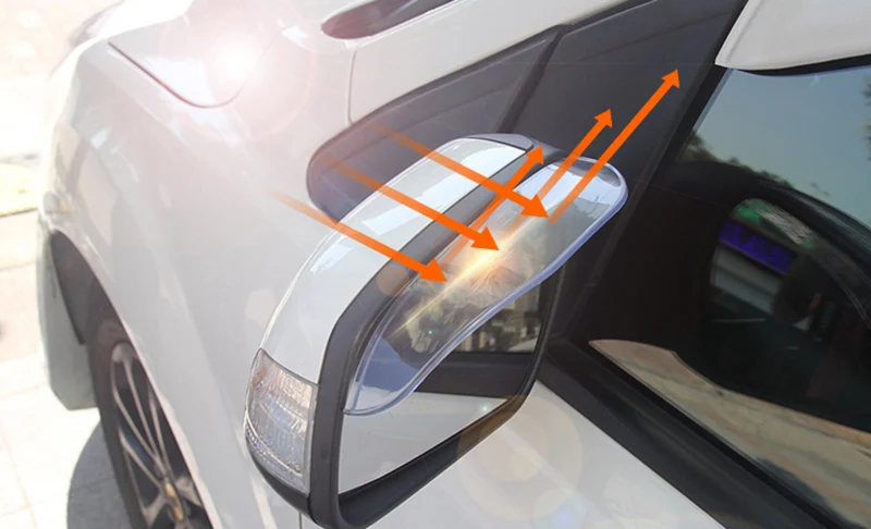 Для hyundai Solaris I30 акцент IX35 Tucson Creta Santa Fe I20 Elantra Getz Sonata I10 I40 Verna заднего вида козырек против дождя на зеркало заднего вида