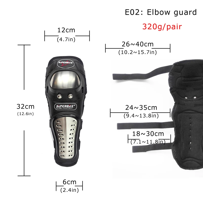 Защитный коленный наколенник для мотоцикла из легированной стали 4 шт.