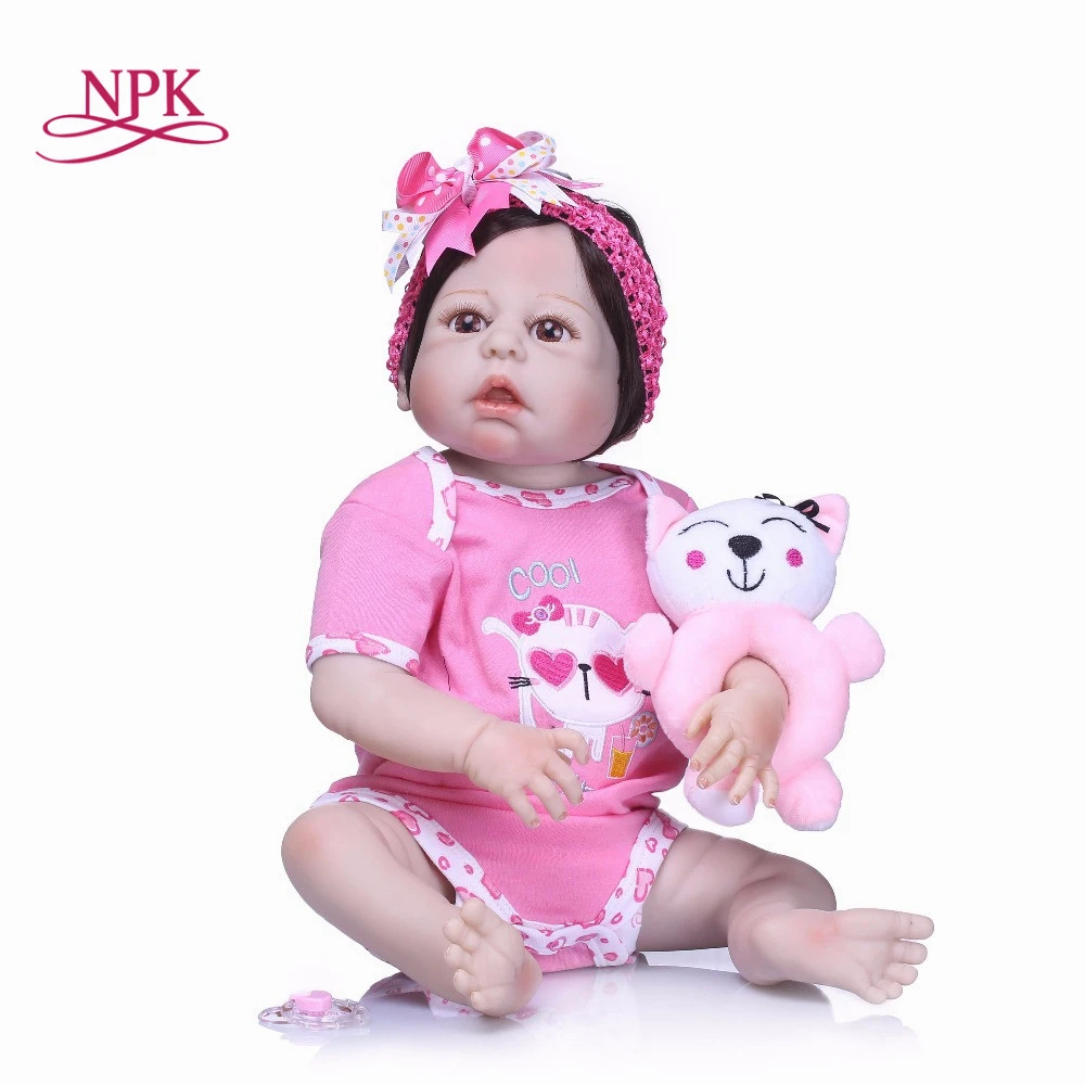 

22" reborn Baby Doll Princess Girl Dolls full body Soft Silicone Babies Girls Lifelike real born dolls bebe real reborn bonecas