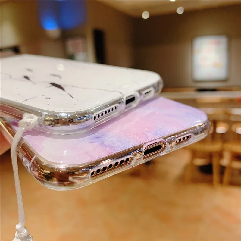Мраморный зеркальный чехол для телефона iPhone X XS XR Max 8 7 6 6S Plus чехлы Apple iphone 7plus