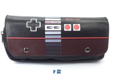 F Ретро игровая консоль Nintendo Ручка Карандаш Чехол 3D канцелярская сумка на двойной молнии для карандашей Чехол Мужской Карандаш Чехол кошелек - Цвет: F