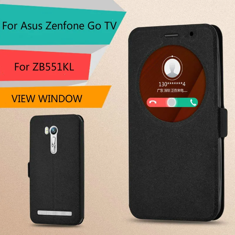 Чехол книжка для Asus Zenfone Go TV ZB551KL роскошный кожаный чехол с окошком G550KL телефона 5