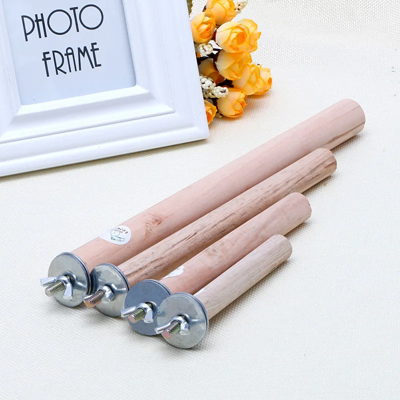 Попугай ПЭТ подставка для игрушек из необработанного дерева Parakeet филиал