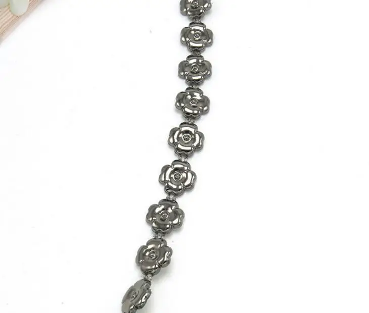 20 ярдов клевер цветок бусины кисточкой УФ покрытием цепь отделка для шитья Apperal