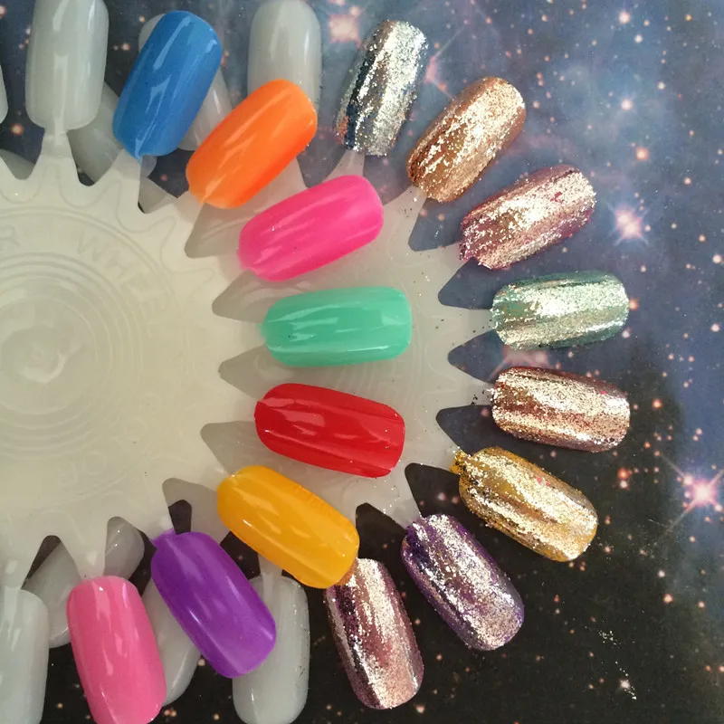 Оптовая продажа Яркий серебряный порошок Сияющий эффект серебряные хлопья хром