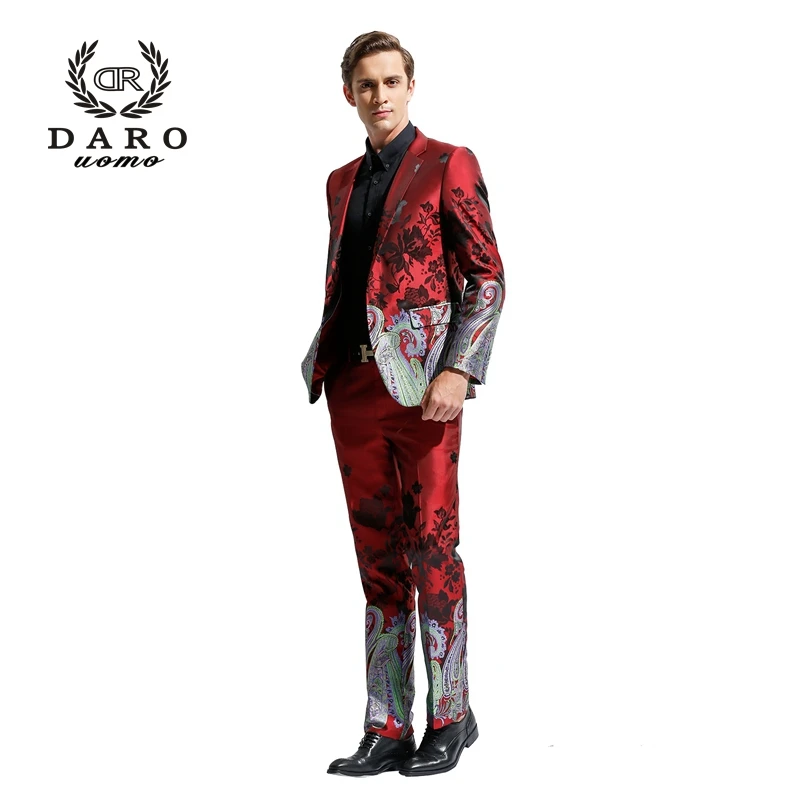 Мужской Блейзер DARO 2020 облегающий Повседневный пиджак брюки Свадебная вечеринка |