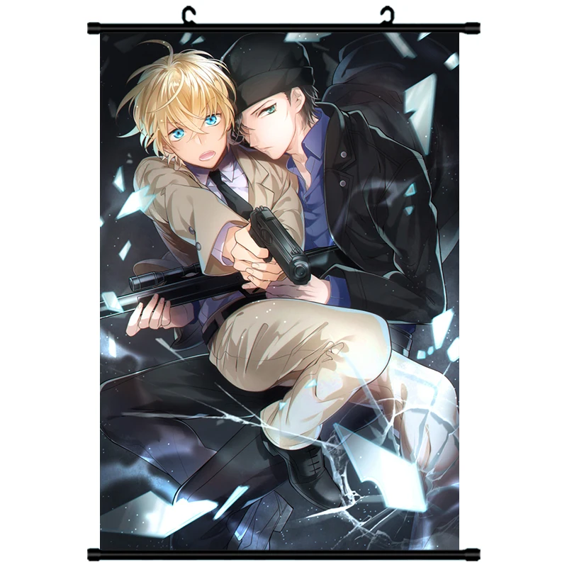 Аниме Детектив Конан чехол закрытый Kaitou Kiddo & Mouri Ran Edogawa Konan домашний Декор