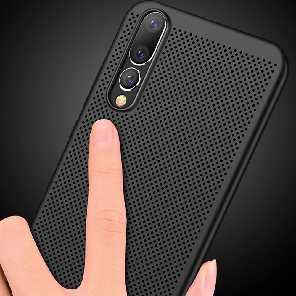 KISSCASE ультра тонкий чехол для телефона huawei P30 P20 mate 20 полые теплоотвод Чехлы Жесткий ПК для Honor 9 10 задняя крышка Coque