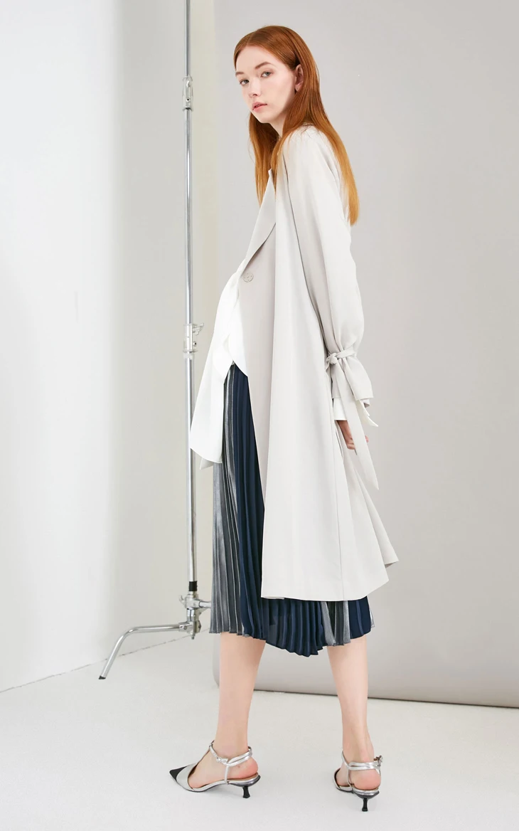 Vero Moda женский лацкан на шнуровке скрытые пуговицы длинный ветровка | 318321540