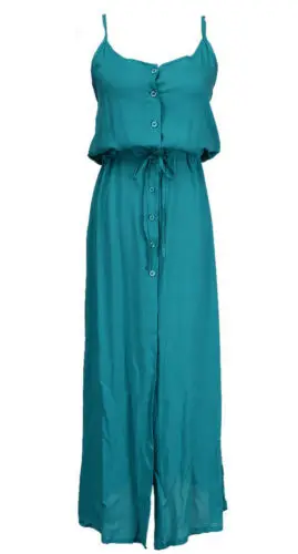 Женское летнее длинное платье в стиле бохо повседневное пляжное без рукавов для