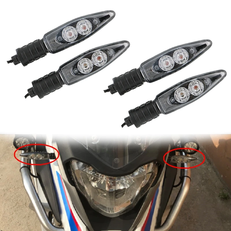 4 шт. 12 в желтый передний задний светодиодный индикатор поворота для BMW S1000RR R1200GS HP4