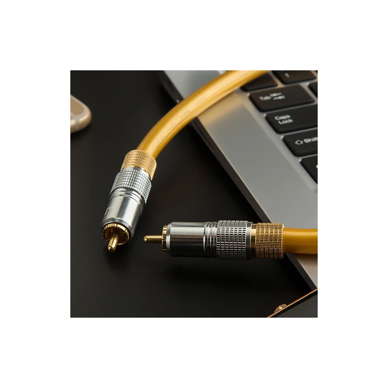 Цифровой коаксиальный аудиокабель WinAqum профессиональный кабель RCA 75 Ом с