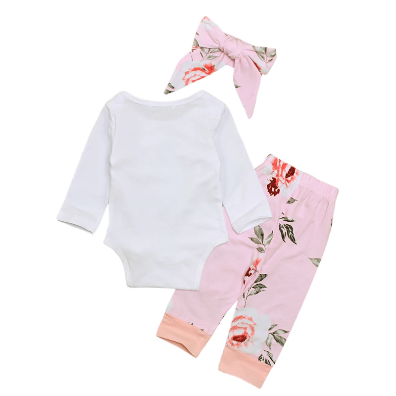 Осень 2018 одежда для маленьких девочек Модная хлопковая футболка с цветочным