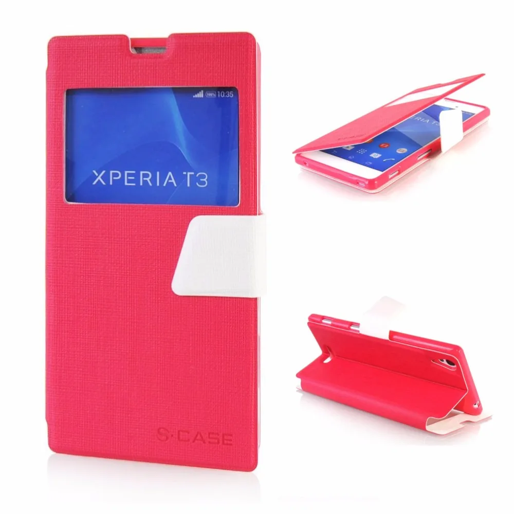 Чехол-накладка из искусственной кожи для Sony Xperia T3 5 3 дюйма D5106 M50W | Мобильные