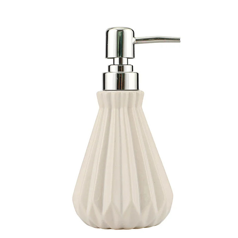 Диспенсер для жидкого мыла MOIIO керамический прижимный дозатор шампуня геля душа