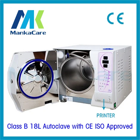 

18 Liters Disinfection Cabinet with Printer Dental Clinic Medical Autoclave 3 times Vacuum Sterilizer DHL FEDEX Shipping