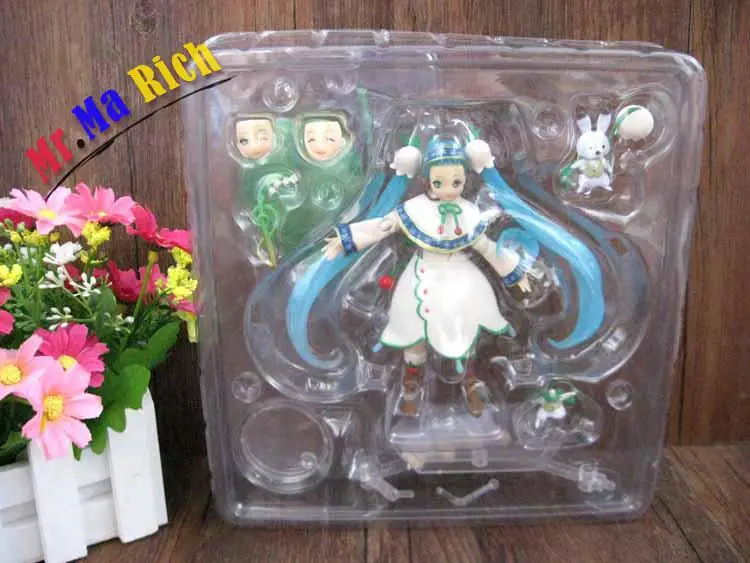 Японский аниме фигурка Вокалоид Хацунэ Мику Снежная 2015 Figma Ex 024 Снежный