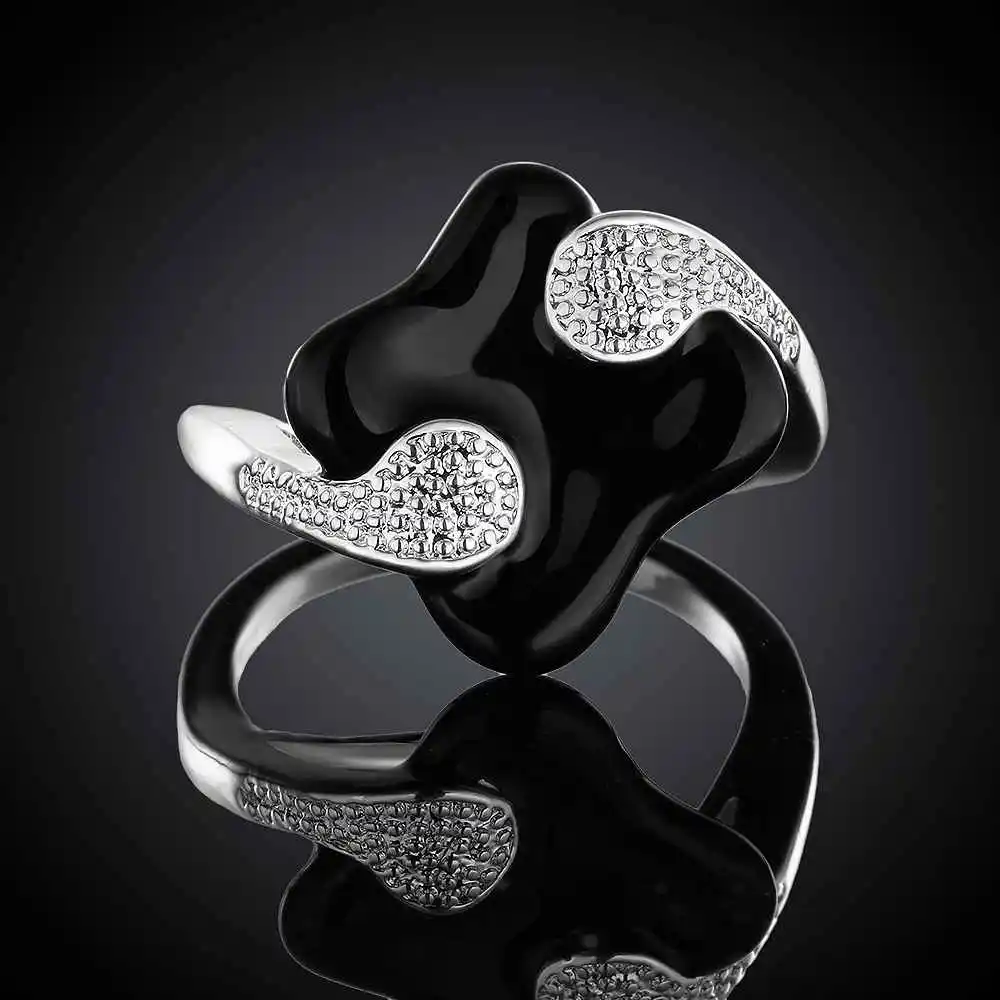 Модные новые брендовые дизайнерские серебряные кольца с серебристым покрытием