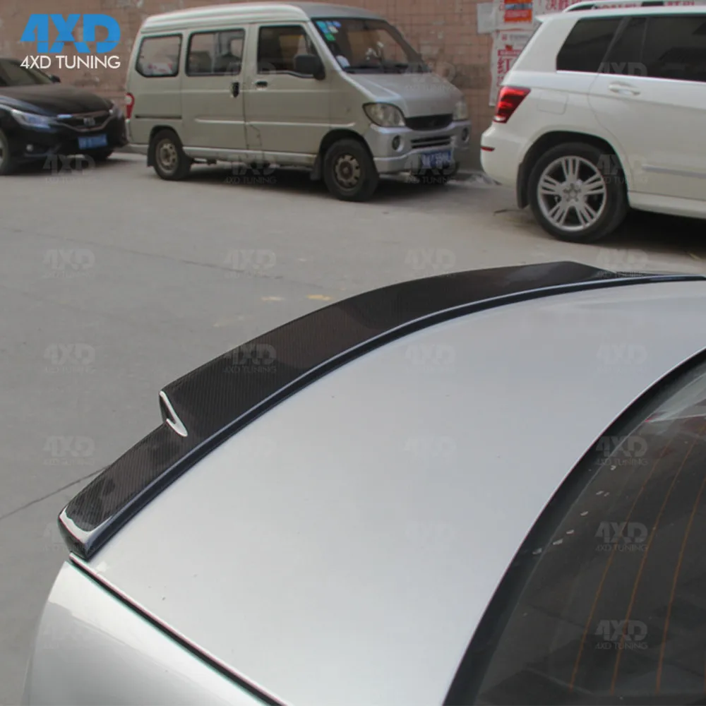 W204 Седан карбоновый спойлер C74 стиль для Mercedes C220 C250 C63 AMG заднего багажника крыла