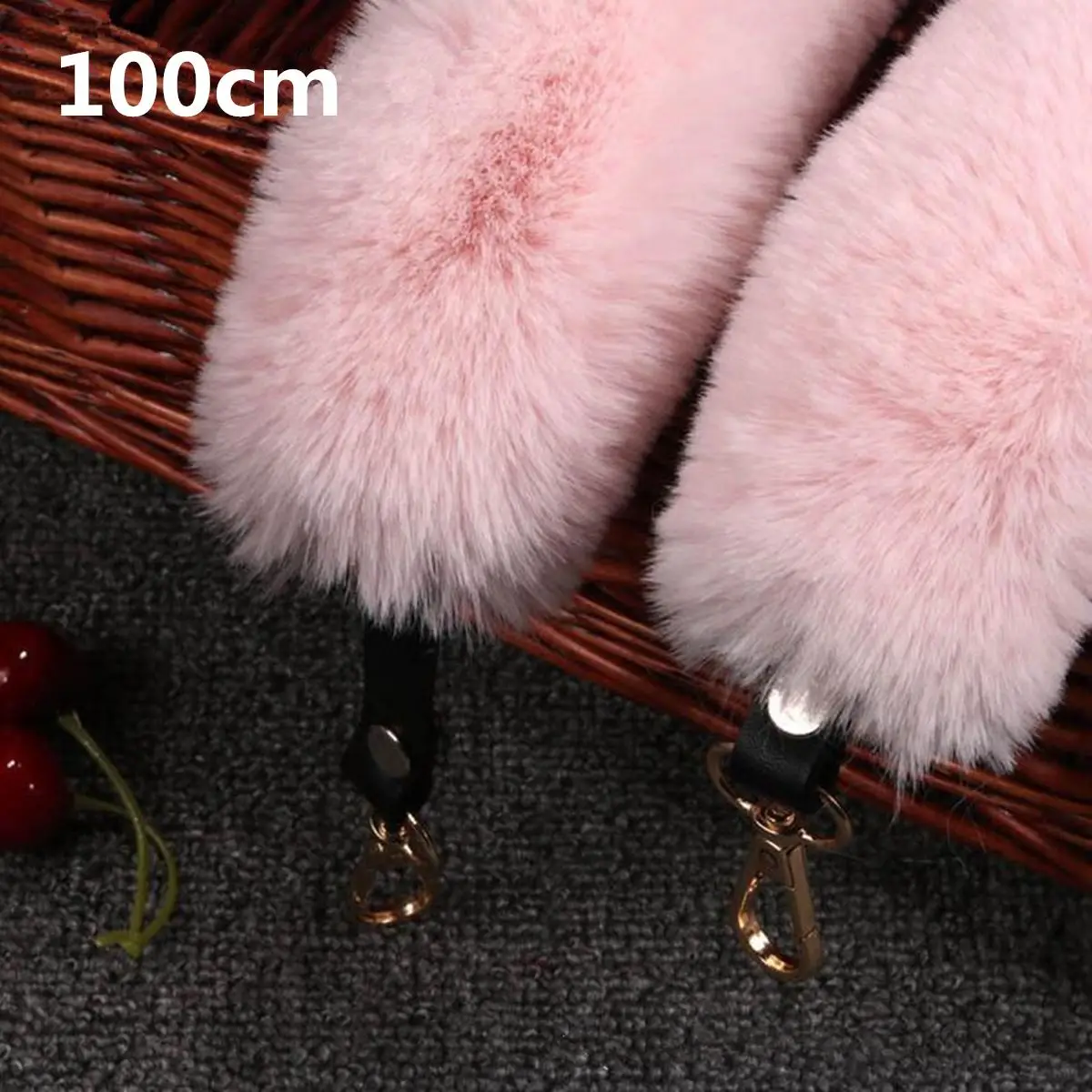 Aequeen 120/100/40 см DIY Замена сумка ремень для сумки женская сумка из меха ремни ручка для кошелек Ремни сумок, аксессуары для сумок из золотистой пряжкой - Цвет: pink 100cm