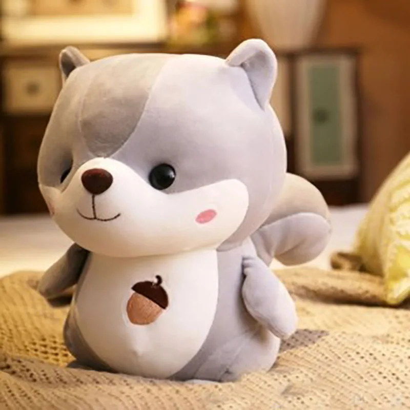 Симпатичная красивая белка плюшевые игрушки Милая модель предметы интерьера